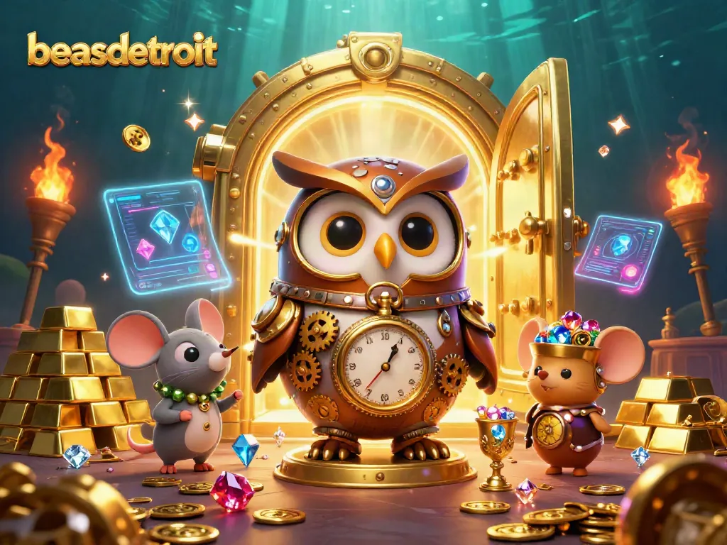 Engage with thrilling games at beasdetroit, showcasing a whimsical casino atmosphere.